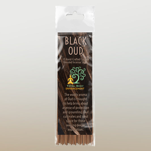 TBE Herbs Total Body Enhancement Herbs - Black Oud Incense Sticks 13 handmade blended sticks