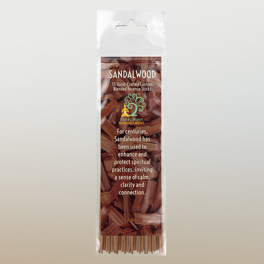 TBE Herbs Total Body Enhancement Herbs - Sandalwood Incense Sticks 13 handmade blended sticks