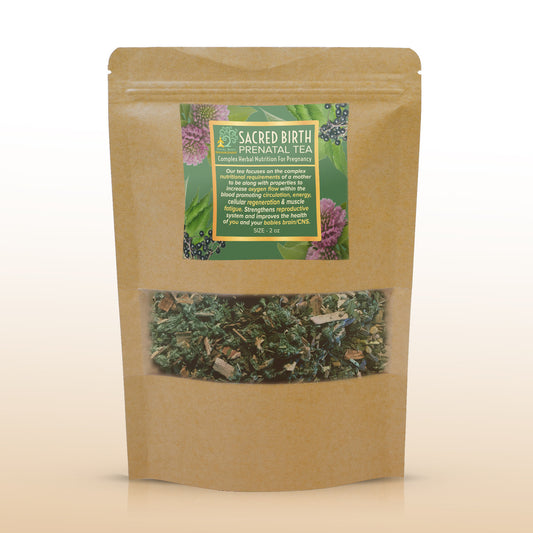 TBE Herbs Total Body Enhancement Herbs - Sacred Birth Prenatal Tea Blend - 2 ounces
